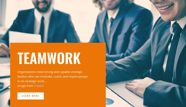 Great teamwork HTML Template